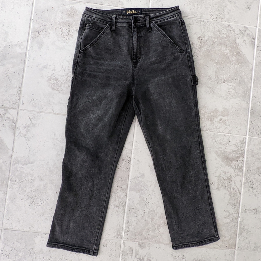 Indigo Rain Dark Distressed Denim Pants - size 11
